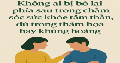 HƯỞNG ỨNG NGÀY SỨC KHOẺ TÂM THẦN THẾ GIỚI  10/10/2025