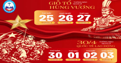 THÔNG BÁO Về việc nghỉ Lễ Giỗ Tổ Hùng Vương,&hellip;